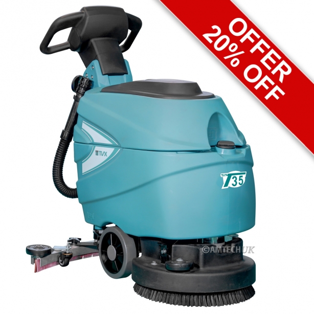 TVX T35B Walk-Behind Scrubber Dryer (Battery)